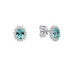 Diamonfire Ovale Zirkonia Pavé Stud Oorbellen