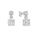 Diamonfire Radiant & Oval Cut Drop Earrings