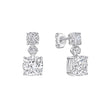 Diamonfire Radiant & Oval Cut Drop Earrings