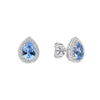 Diamonfire Zirkonia Halo Tropfen Ohrstecker