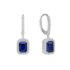 Diamonfire Geometric Halo Drop Earrings