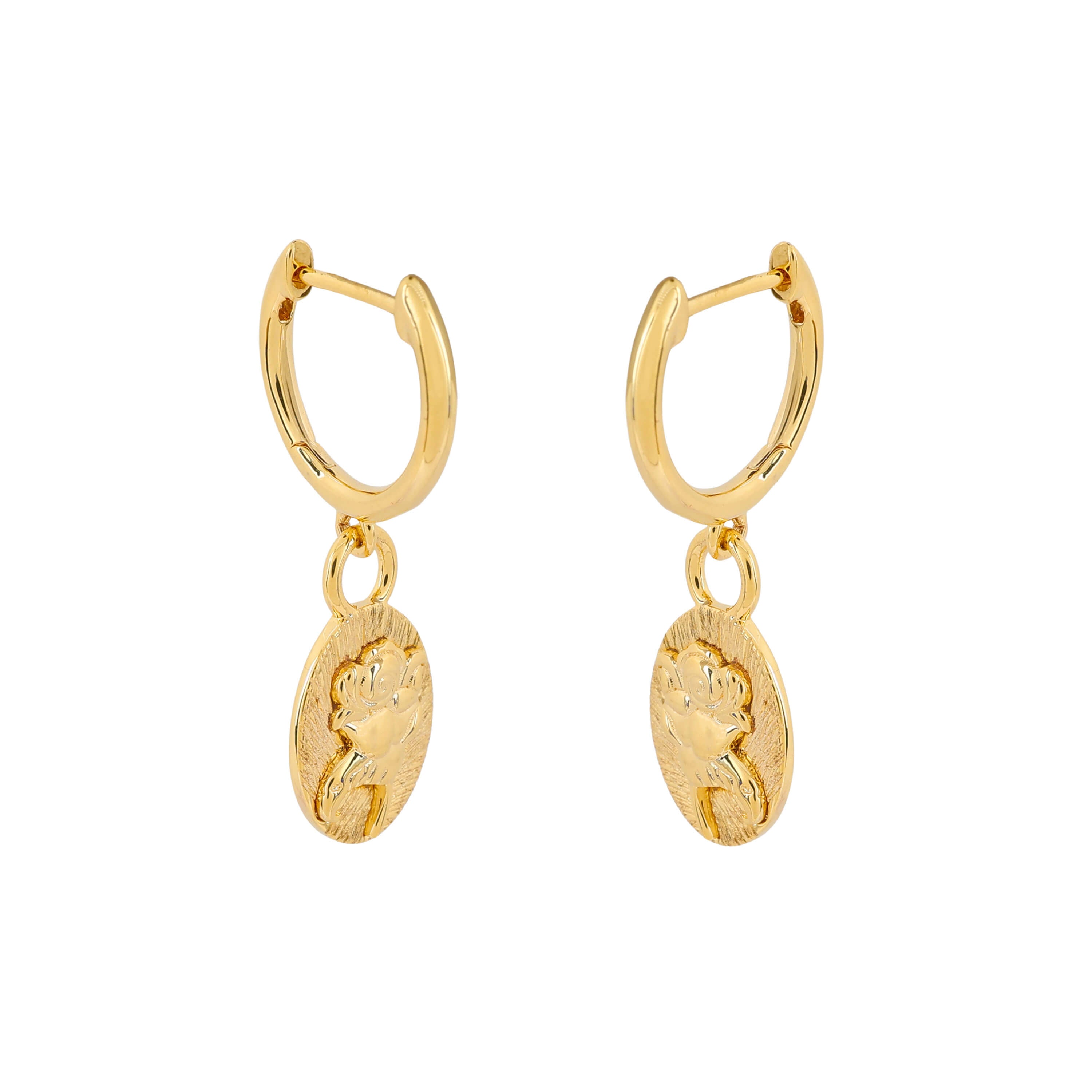 Laura Ashley Fashion Baythorne Roses Assembled Hoop Earrings