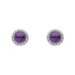 Beginnings Milgrain Semi-Precious Cabochon Birthstone Earrings