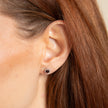 Beginnings Milgrain Semi-Precious Cabochon Birthstone Earrings