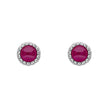 Beginnings Milgrain Semi-Precious Cabochon Birthstone Earrings