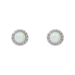 Beginnings Milgrain Semi-Precious Cabochon Birthstone Earrings