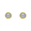 Beginnings Milgrain Semi-Precious Cabochon Birthstone Earrings