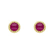 Beginnings Milgrain Semi-Precious Cabochon Birthstone Earrings