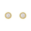 Beginnings Milgrain Semi-Precious Cabochon Birthstone Earrings