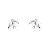 Laura Ashley Silver Blue Birds Stud Earrings