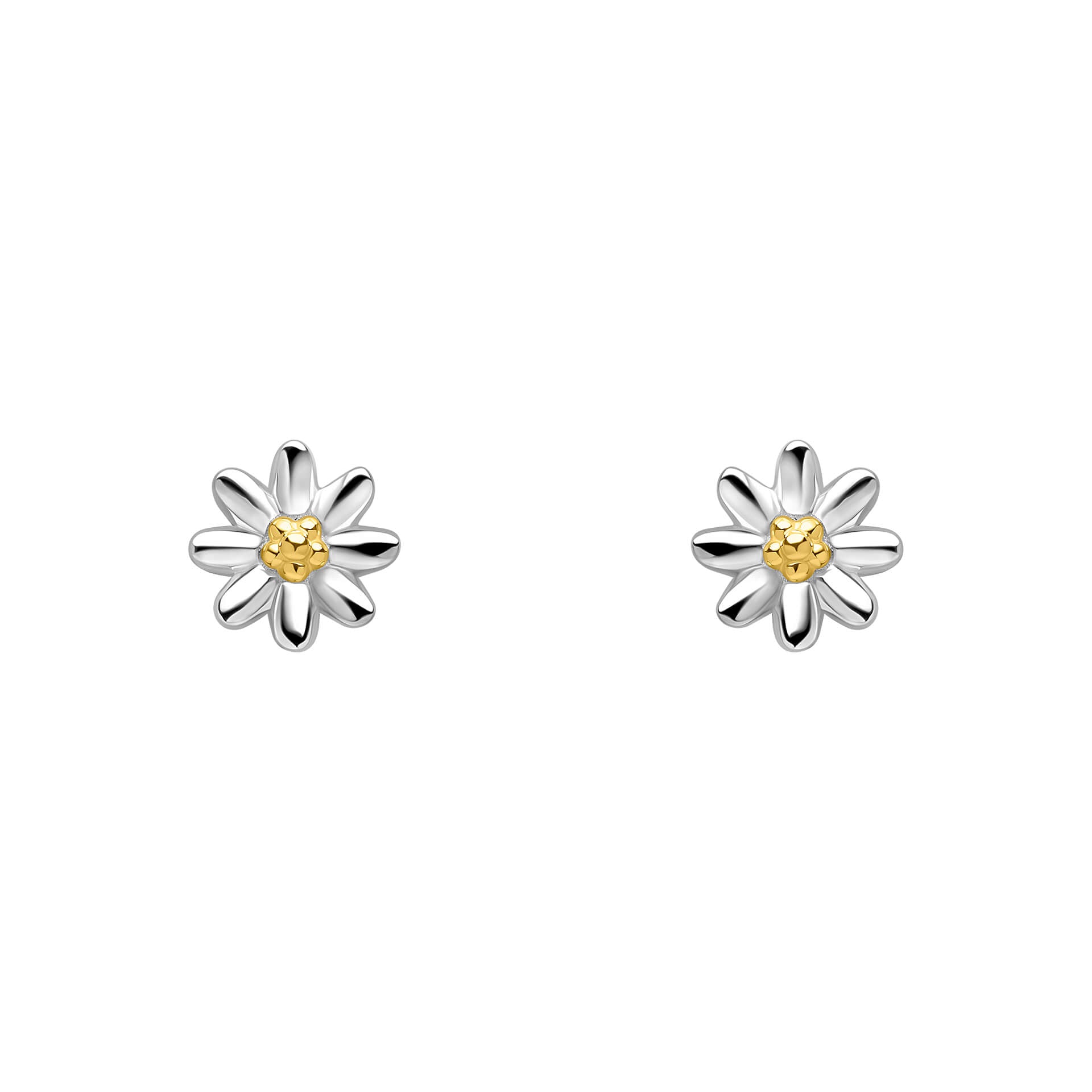 Laura Ashley Silver Kids Everingham Meadow Daisy Stud Earrings