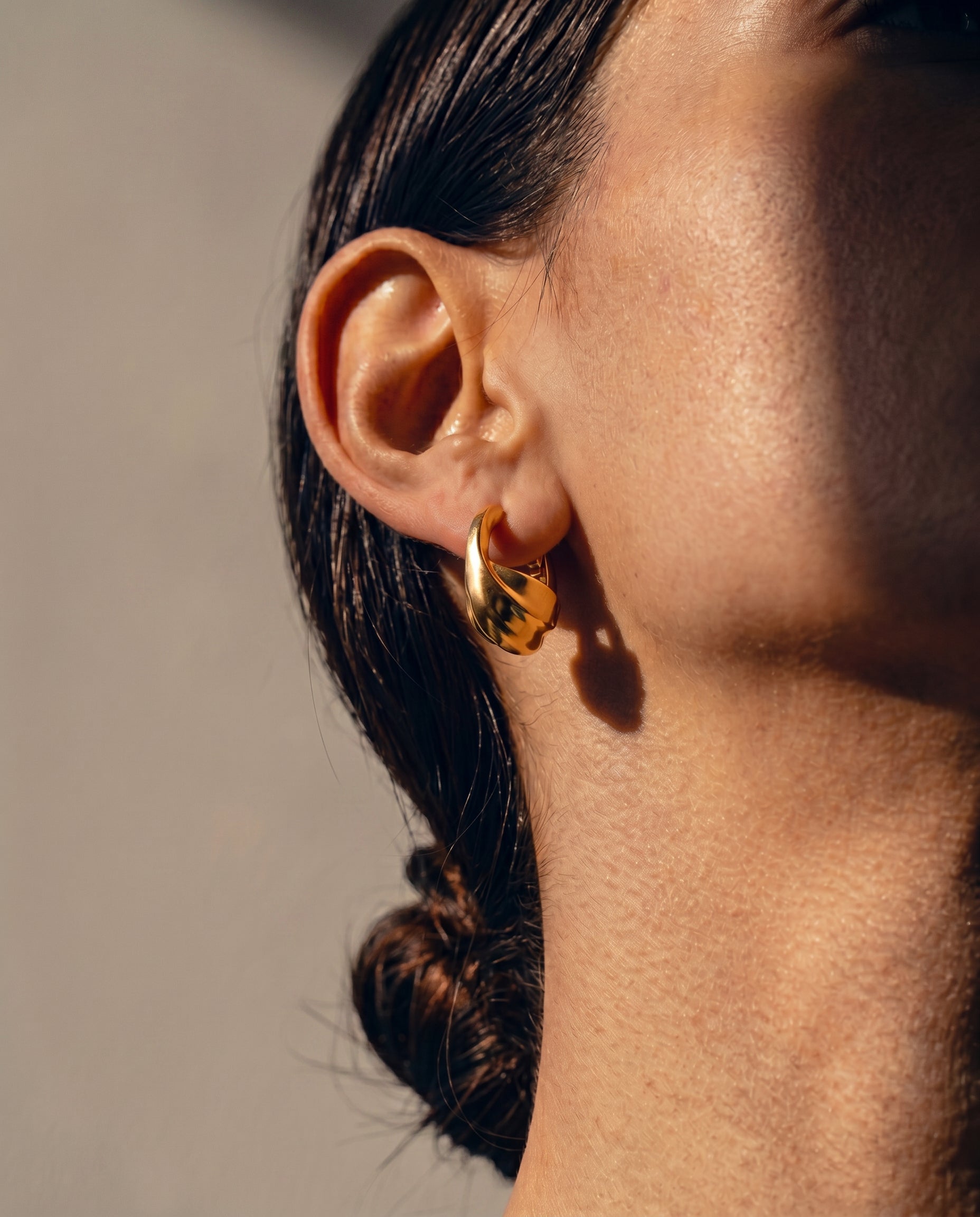 Elya Hoops | Gold Vermeil