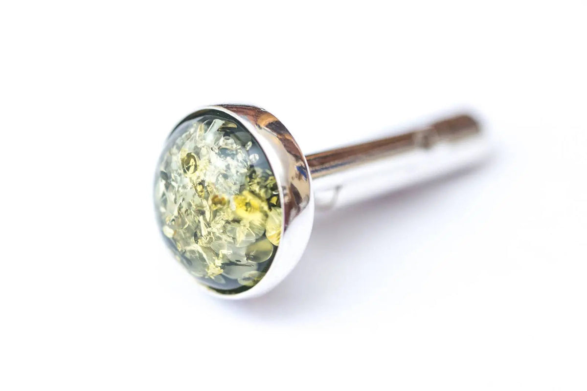 ESSENTIALS Groen Amber Manchetknopen