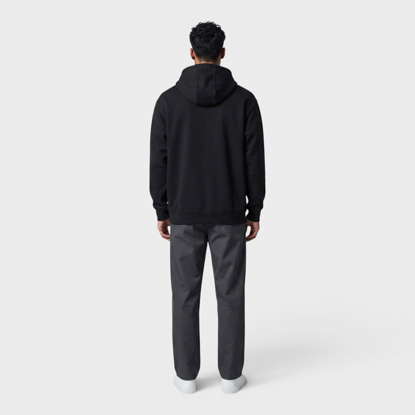 Loose Fit Midweight Hoodie Black