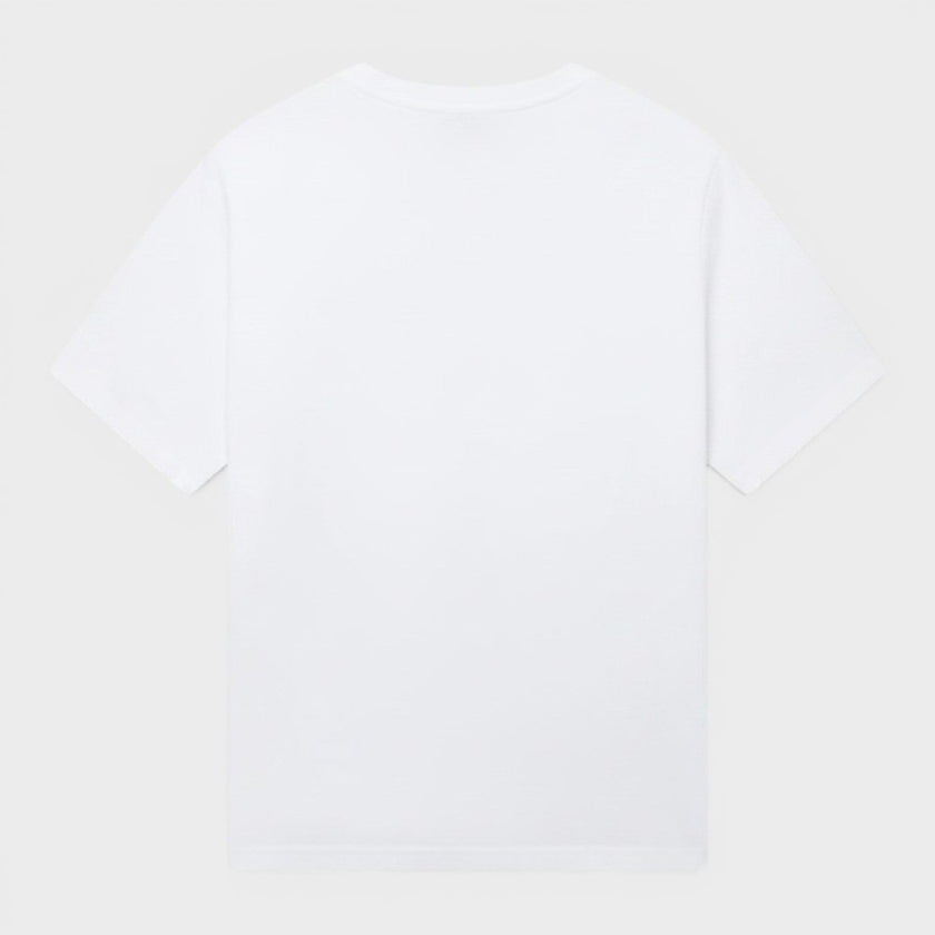 Logo Stripe T-Shirt White Black Red