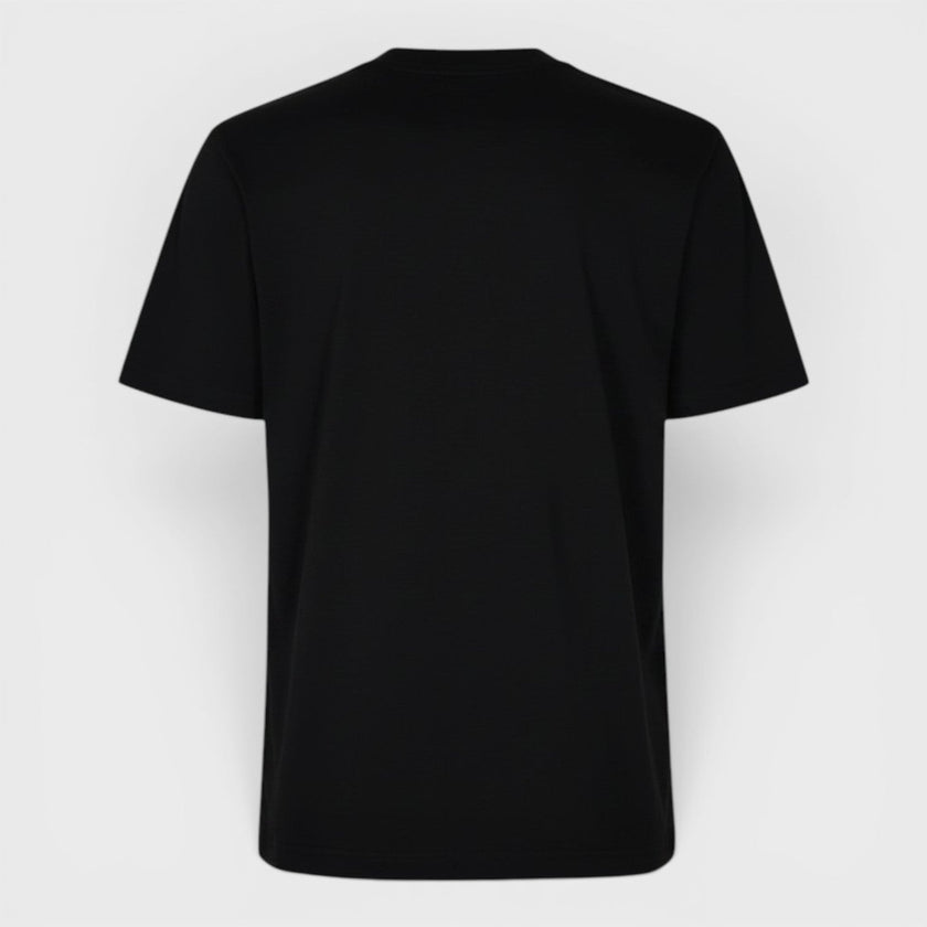 Playful Eagle Screen Printed T-Shirt Black