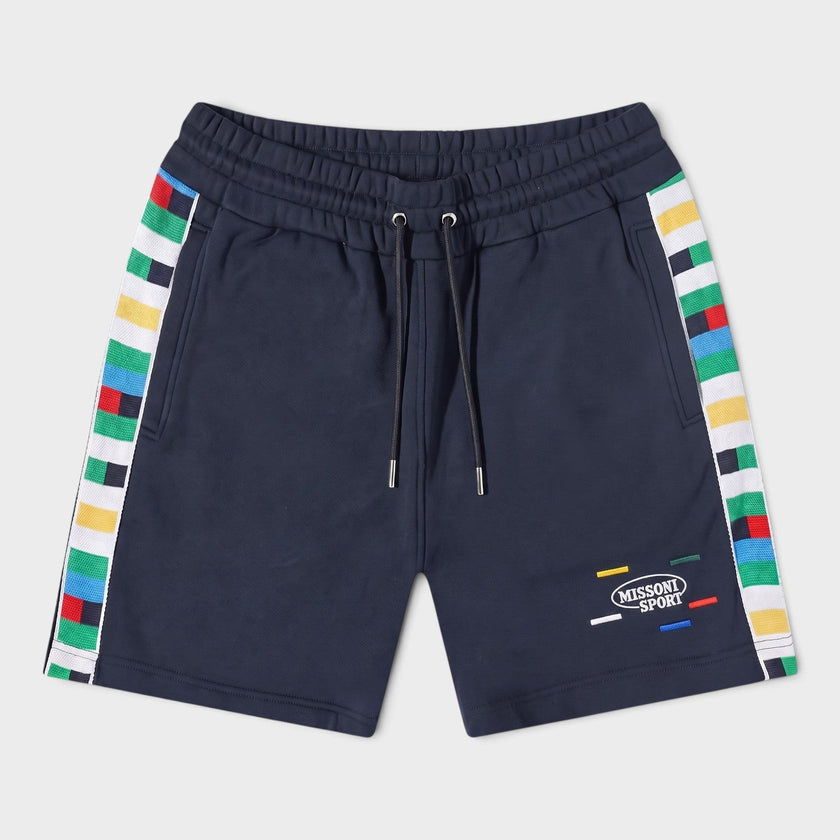 Logo Knitted Band Jersey Shorts Navy Multicolour