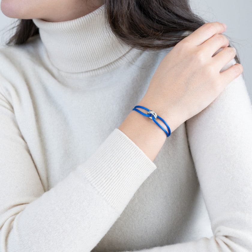 Silver Soho Diamond Cord Bracelet