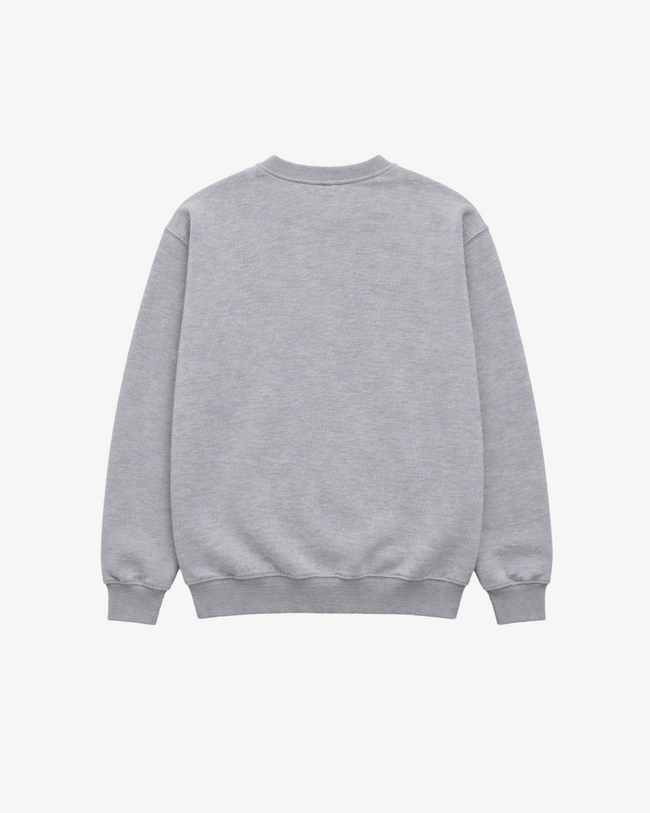 Men's Embroidered Heavyweight Sweatshirt - Light Grey