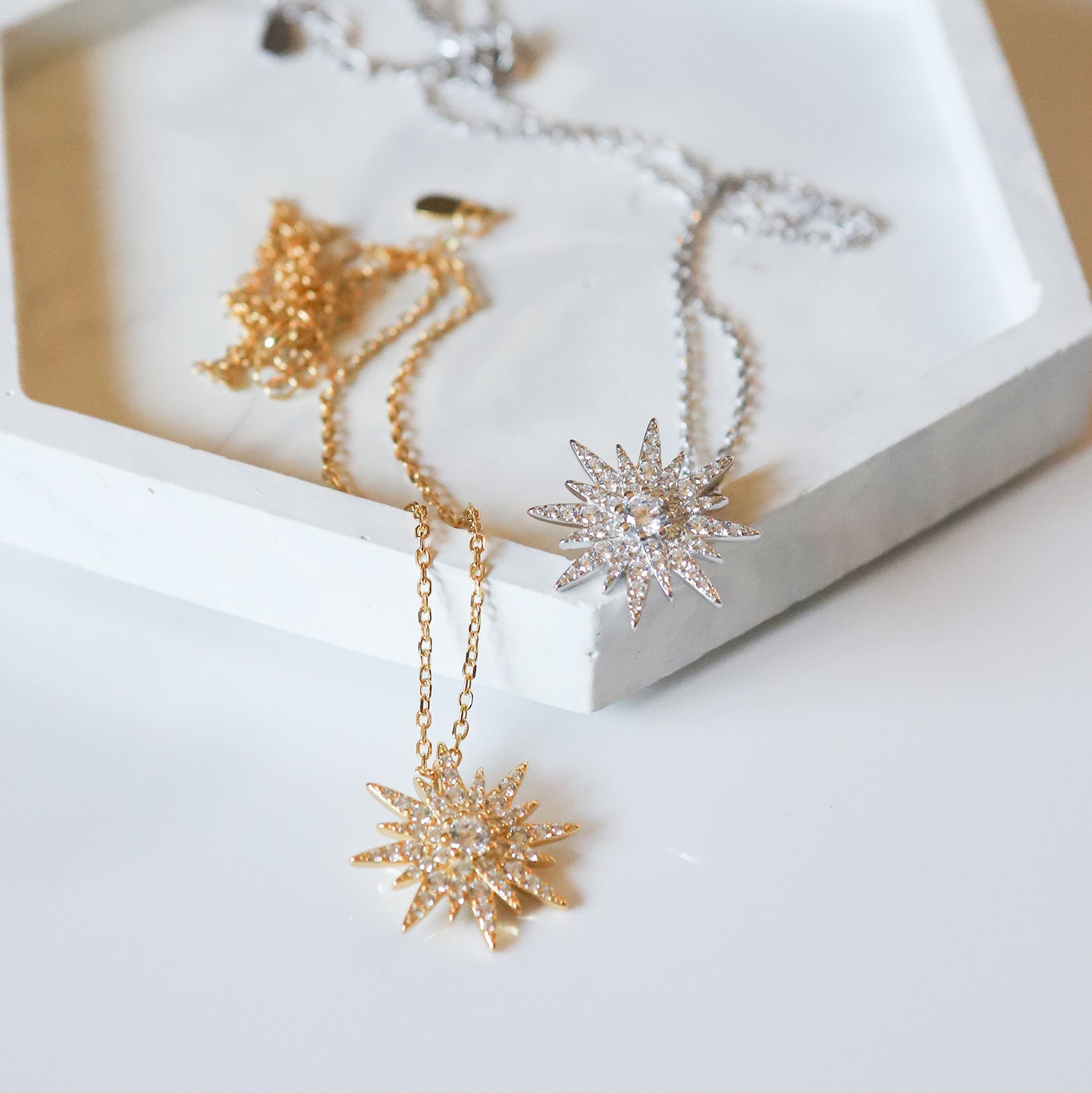 Estella Starburst Necklace | 925 Sterling Silver