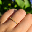 Schmaler Memoirering (1,2 mm) aus Gold
