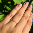 Schmaler Memoirering (1,2 mm) aus Gold