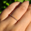 Thin Full Eternity Ring (1.2 mm) in Rose Gold