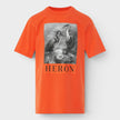 Heron Logo Tee Orange Black