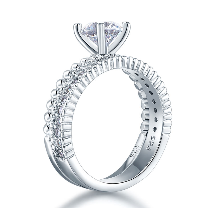 Ring-sett i sterlingsølv (Padme)