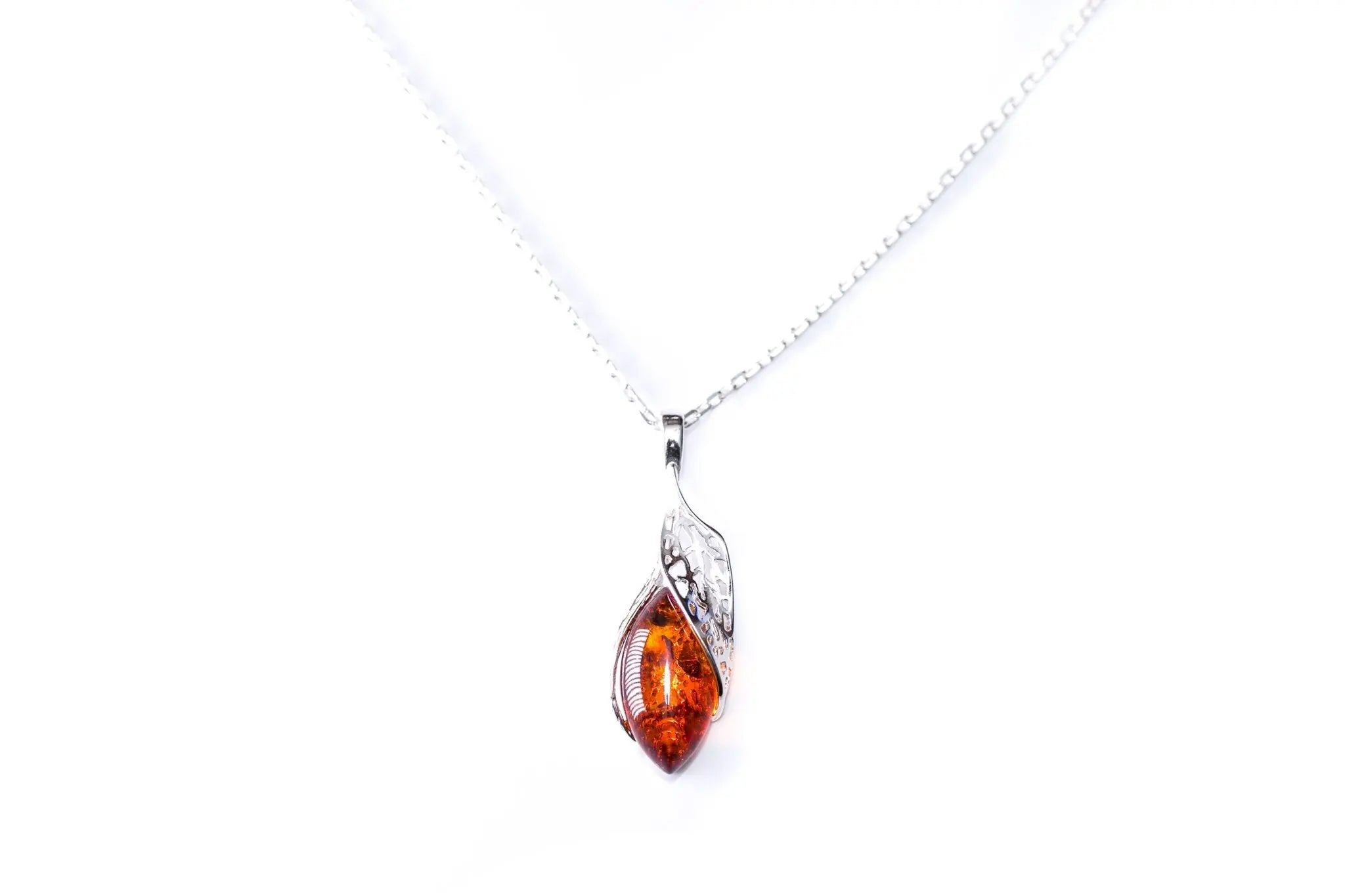 Luxe Top Amber & Zilveren Hanger