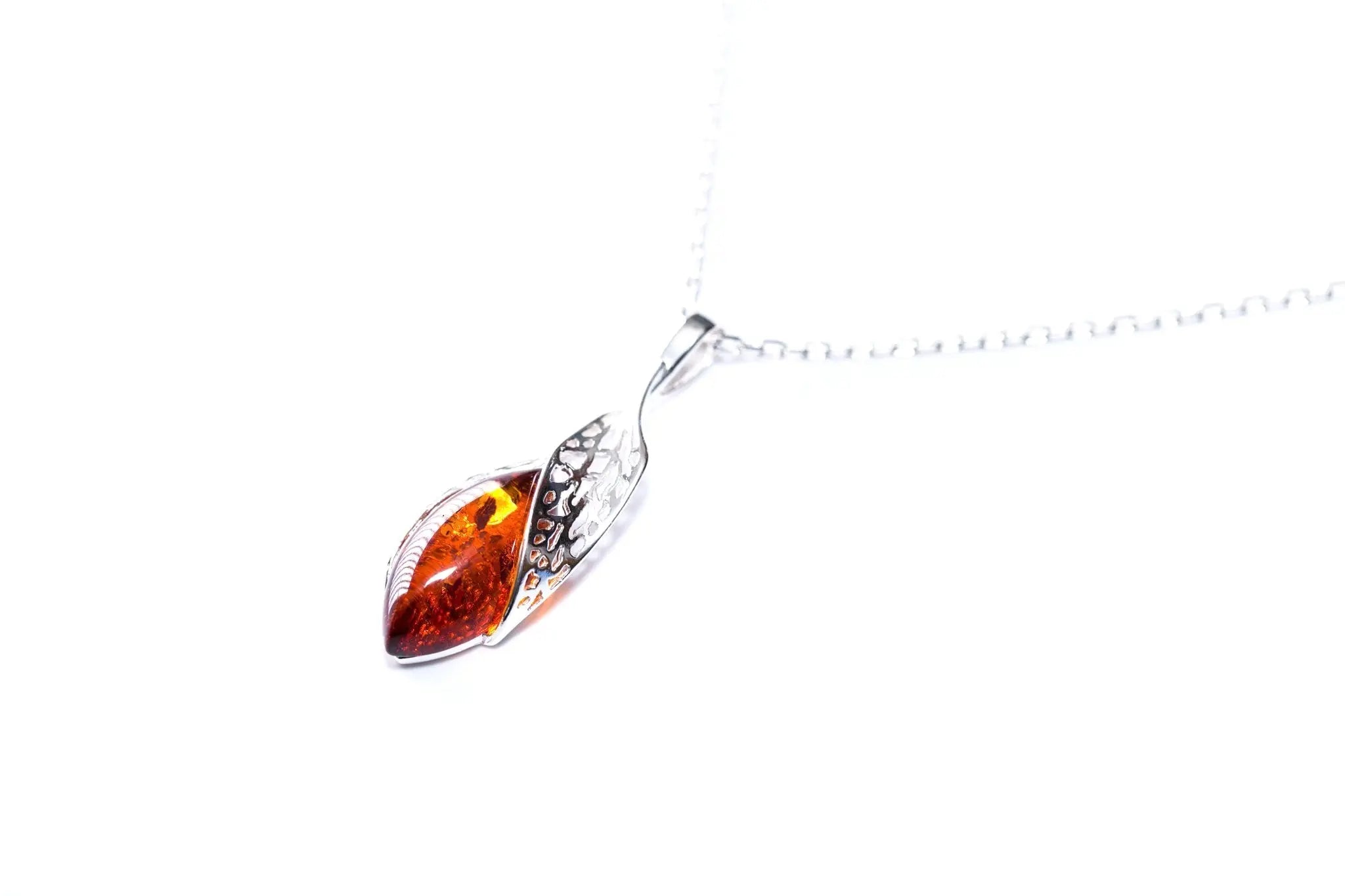 Luxe Top Amber & Zilveren Hanger