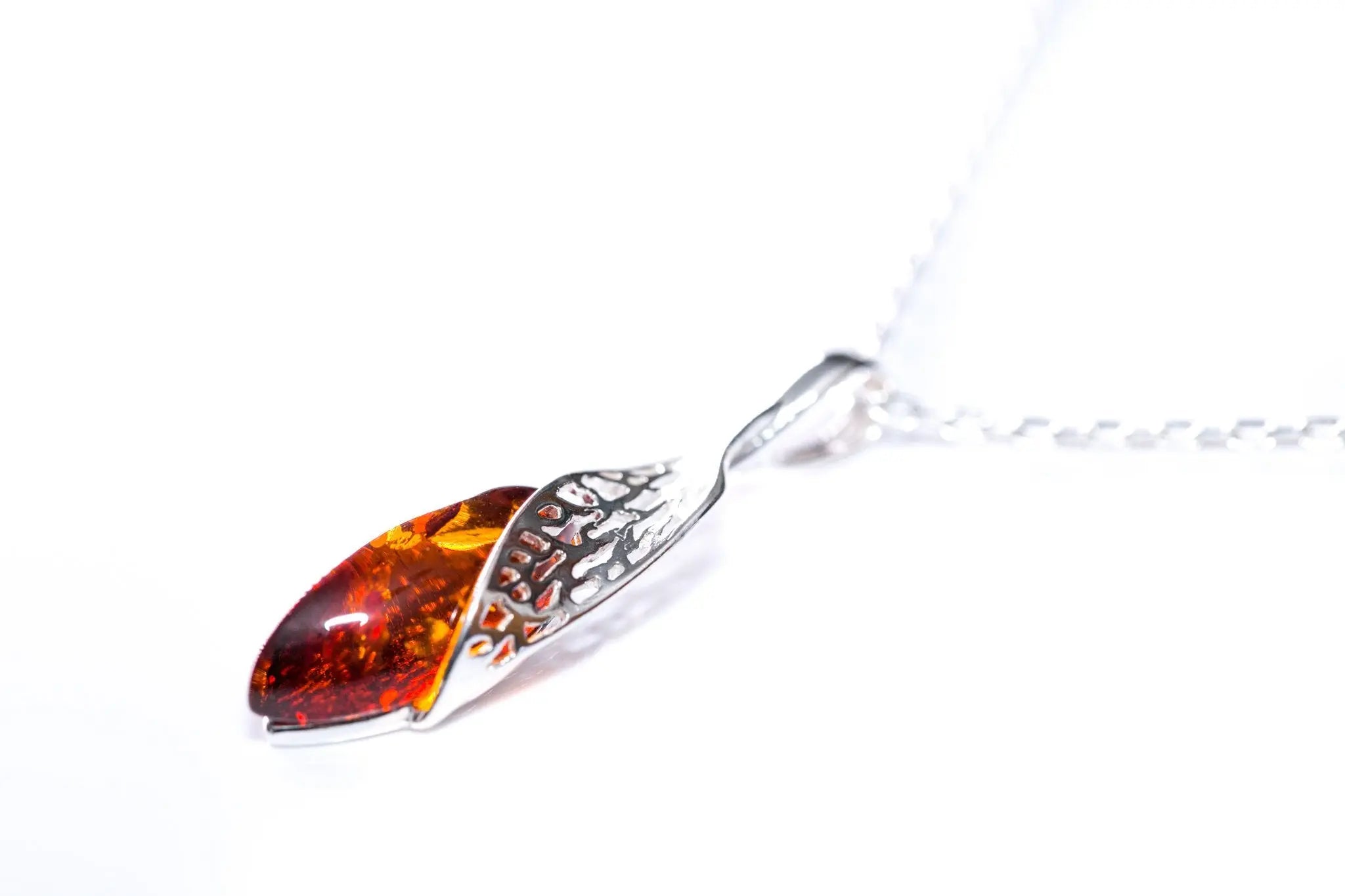 Luxe Top Amber & Zilveren Hanger