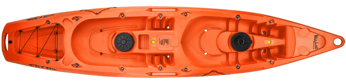 Mahee Tandem-Kajak | Plastikneutral | Orange | Stabil & langlebig