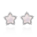 Felicity Moonstone Spiky Star Stud Earrings | 925 Sterling Silver