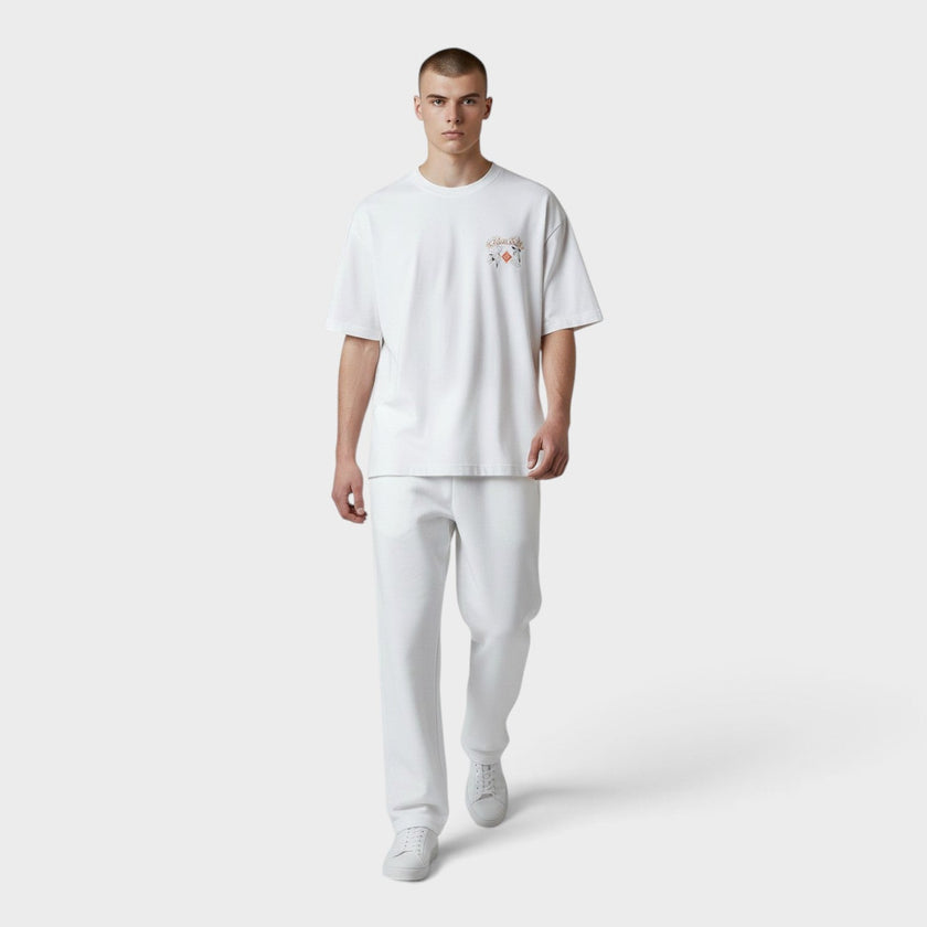 Logo Printed Tennis Club T-Shirt White