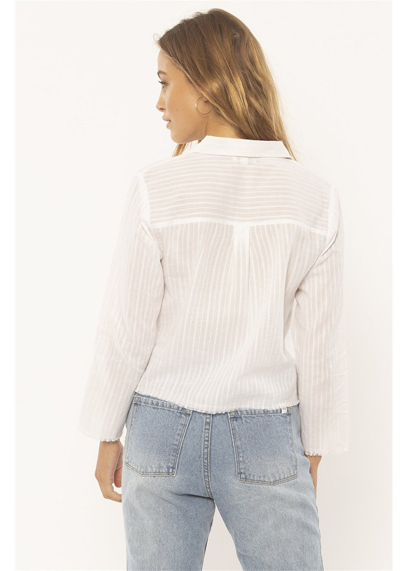 Sisstrevolution Island Tides vævet top