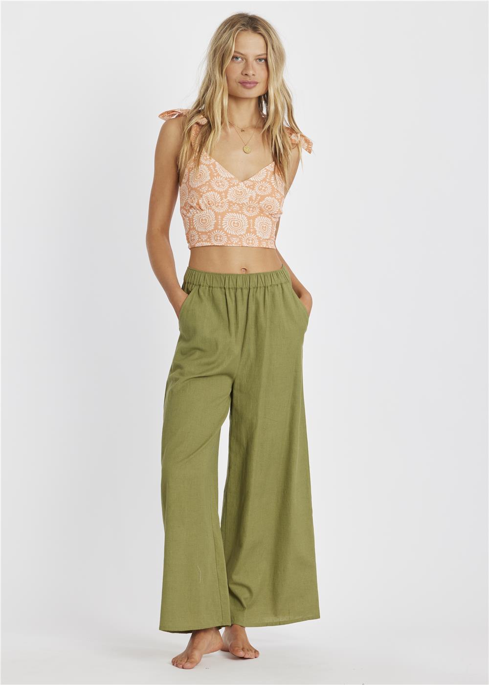 Sisstr Always Golden Woven Tank