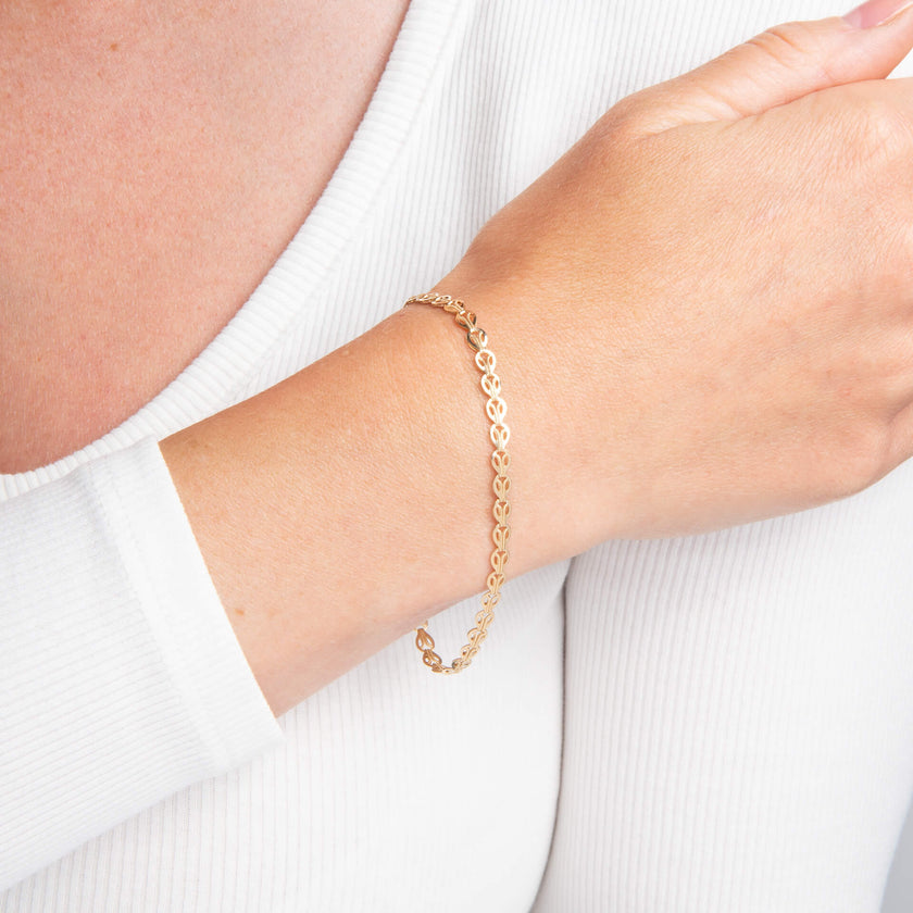 Elements Gold Stampato-Gliederarmband