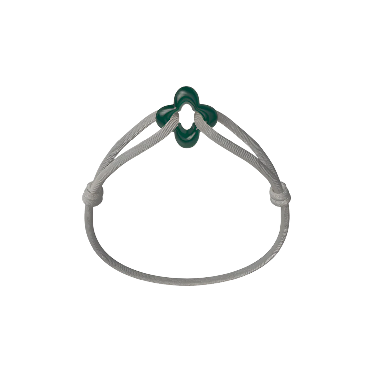 Green Clover Cord Bracelet