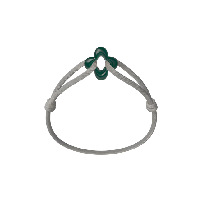 Green Clover Cord Bracelet