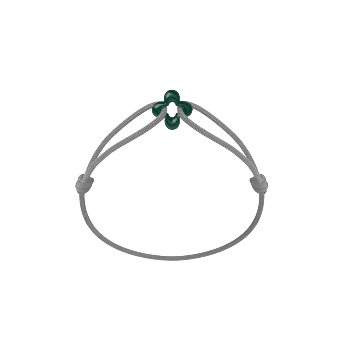 Mini Green Clover Cord Bracelet
