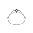 Mini Green Clover Cord Bracelet