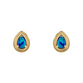 Elements Gold Opal Doublet Teardrop Stud Earrings