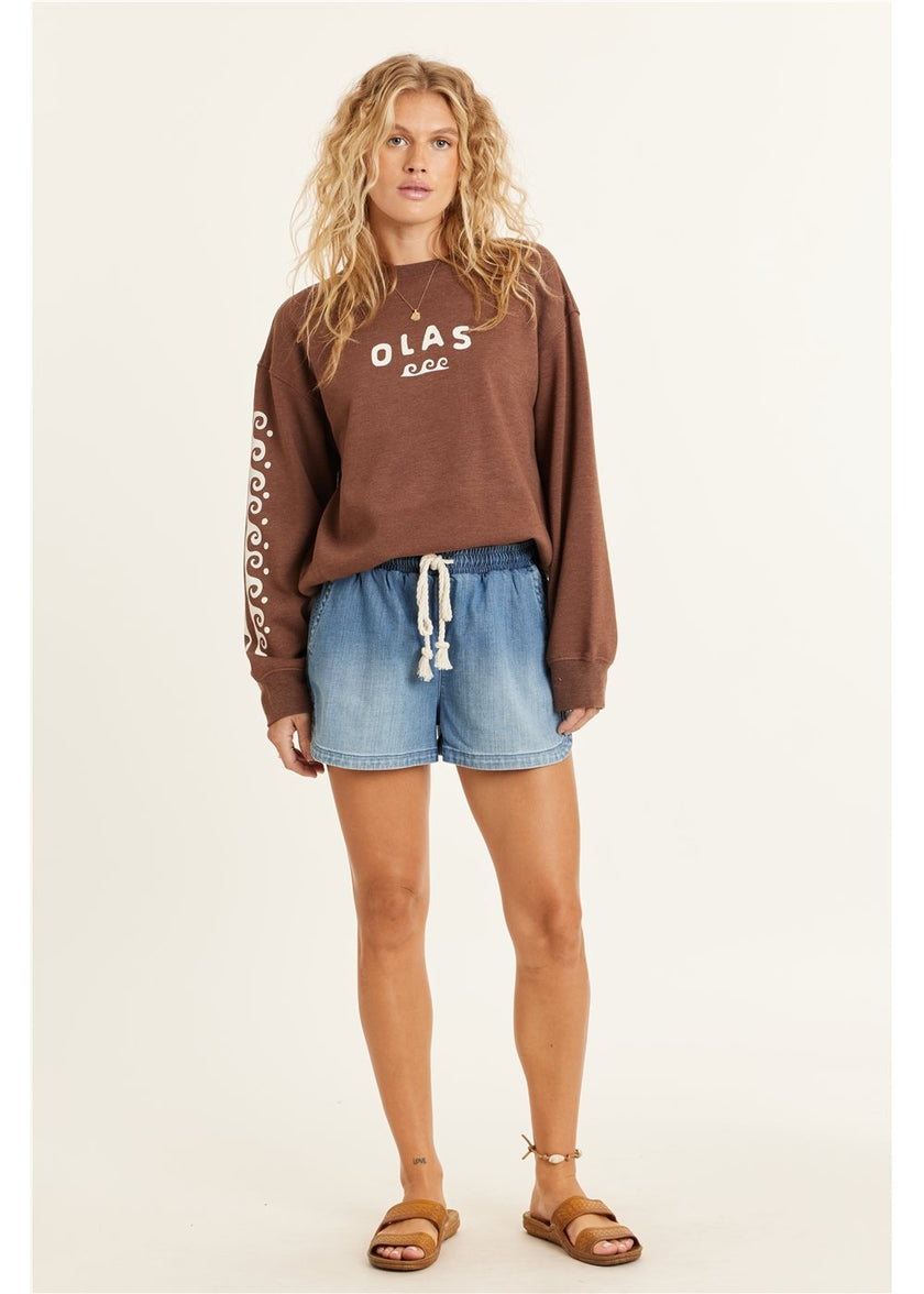 Sisstr Lucia Langærmet Fleece-trøje