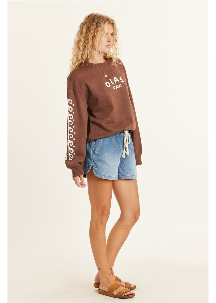 Sisstr Lucia Langærmet Fleece-trøje