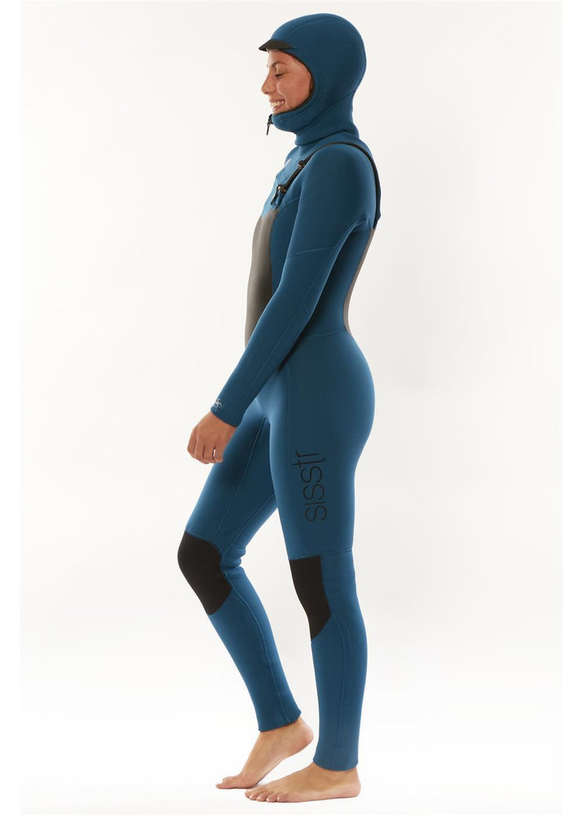 Traje de neopreno con capucha y cremallera en el pecho Sisstr 7 Seas 6/5