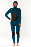 Traje de neopreno con capucha y cremallera en el pecho Sisstr 7 Seas 6/5