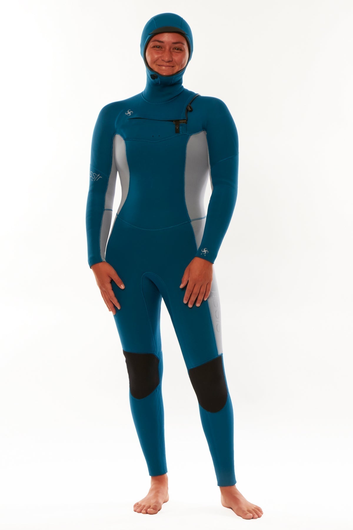 Muta integrale Sisstr My seas 5/4 con cappuccio e zip frontale