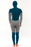 Muta integrale Sisstr My seas 5/4 con cappuccio e zip frontale
