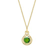 Elements Gold Celtic Green Diopside Pendant